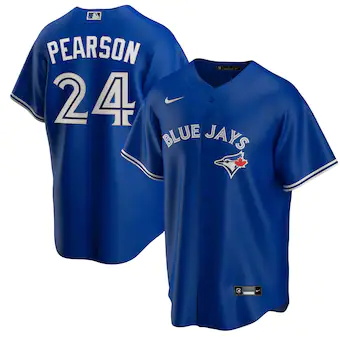 mens nike nate pearson royal toronto blue jays replica play